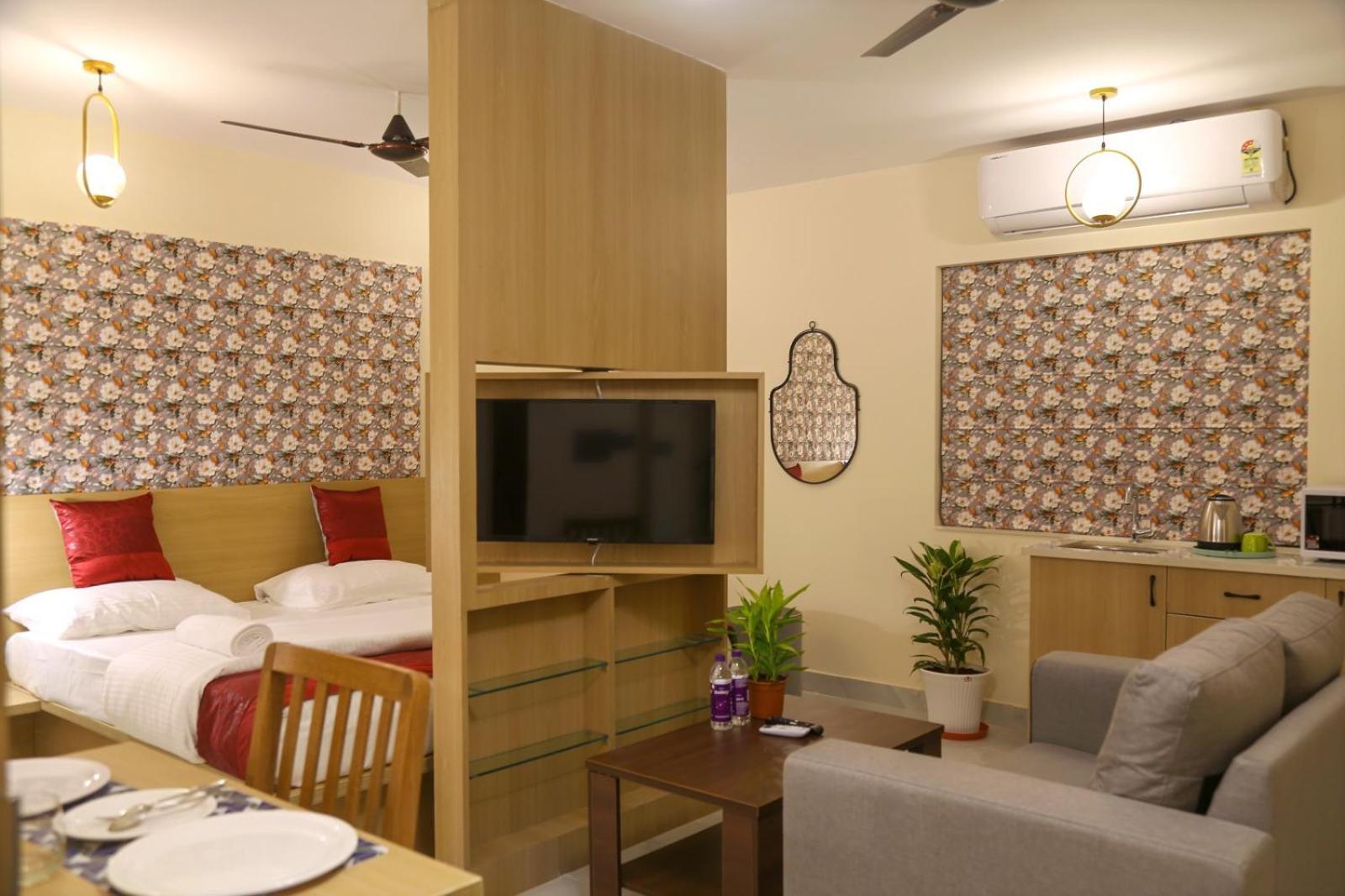 Lumis Studio Apartment ไฮเดอราบัด ภายนอก รูปภาพ